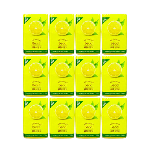 아로마 비드방향제(450g) 레몬-12개 방향제 탈취제 구슬방향제