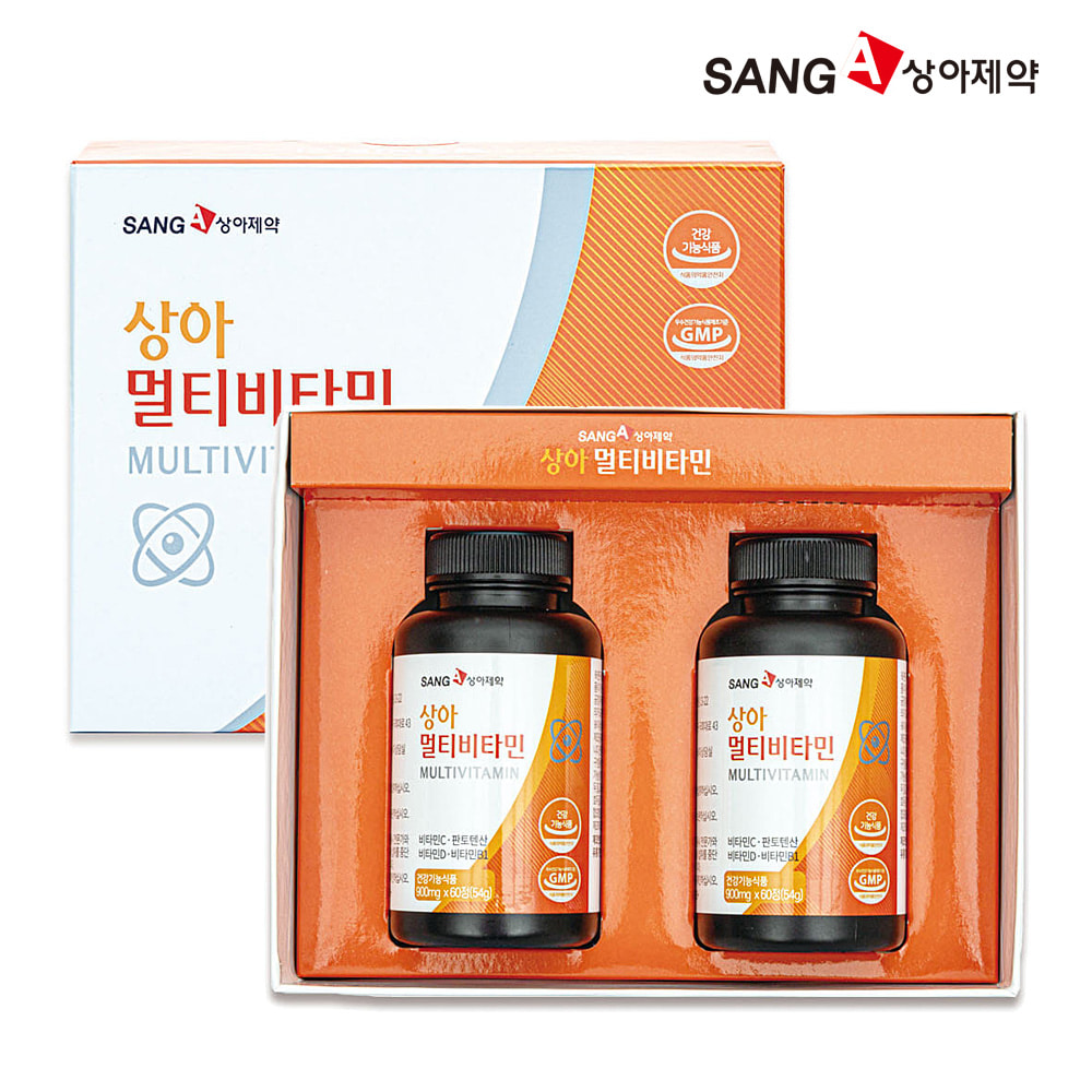 상아제약 멀티비타민 900mgX60정X2개 비타민C 선물세트 명절선물